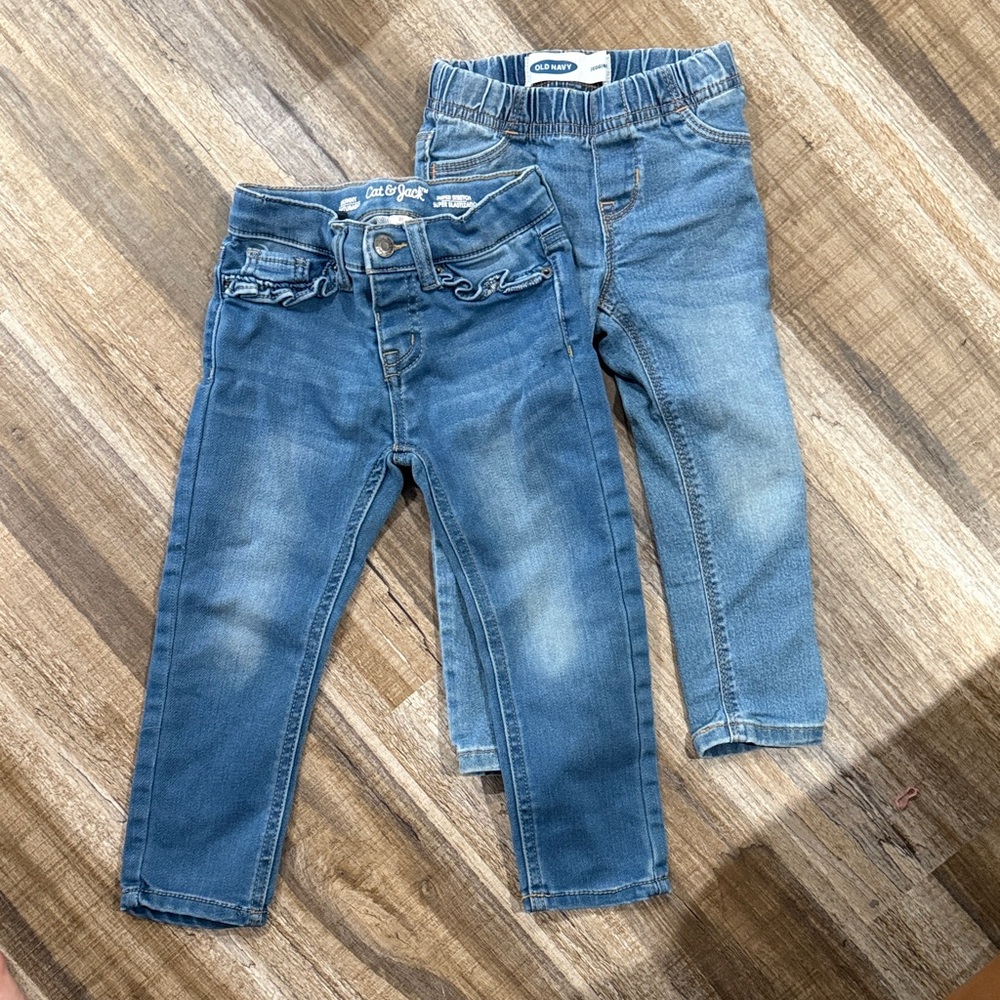 Old Navy + Cat & Jack Kids Denim Jeans Bundle Size 3T